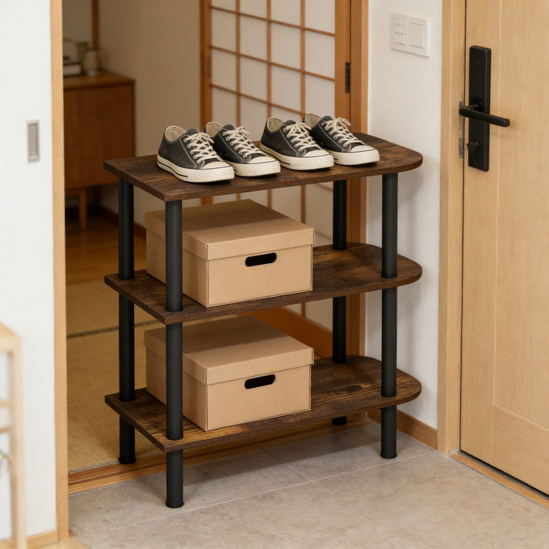 Range-chaussures incurvé Turn-N-Tube