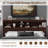 Farmhouse Queen Size Bed Frame With Led Light And Charging Station ,wooden Bed Frame With 52" High Storage Bookcase Headboard, Wooden Slats And 4 Drawers-1022862201