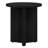 Potbelly Round End Table with Cross Base-1663181617