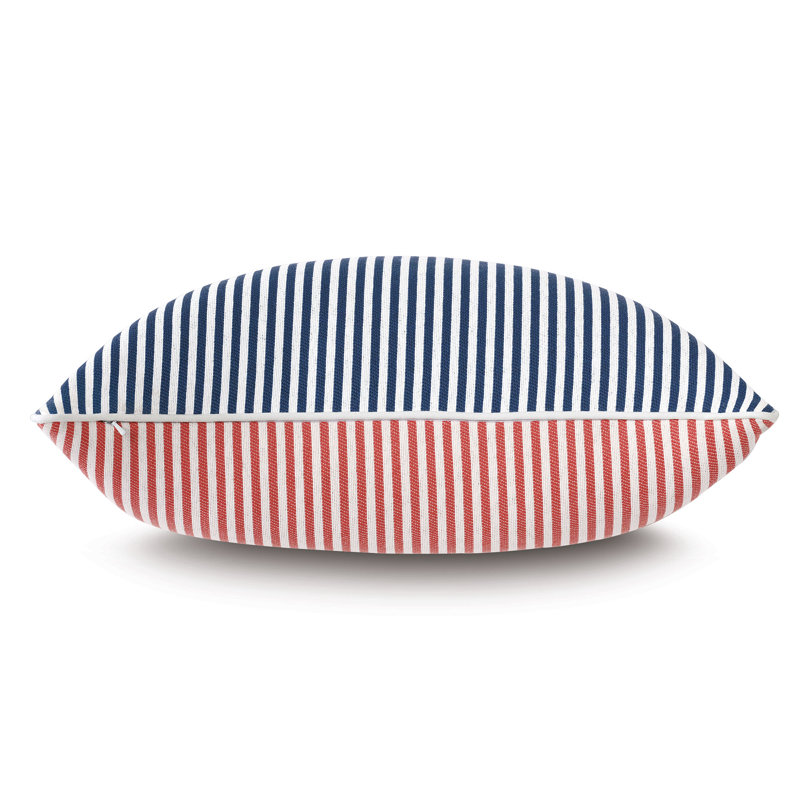 Housse de coussin rectangulaire pour l'extérieur Villa, Bleu marine