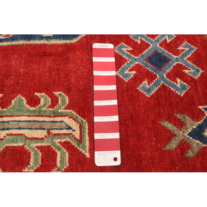 Tapis rouge foncé Malci Gazni 6 pi 0 po x 9 pi 3 po