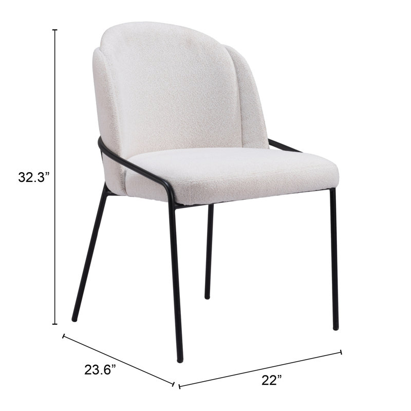 Chaise d'appoint Pedaias, Blanc