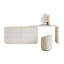 Coiffeuse avec miroir lumineux, 6 tiroirs, 1 chaise