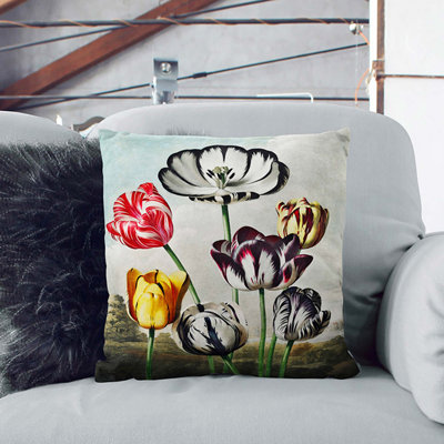 Floral Square Throw Cushion