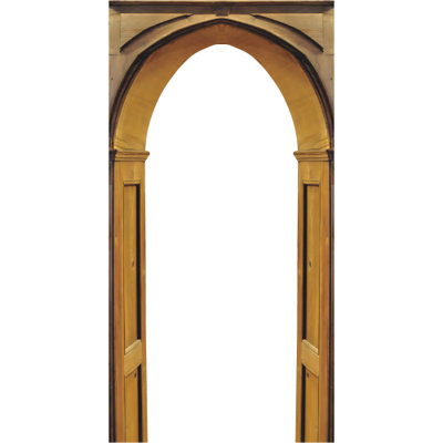 SS11293 Wood Arch Way Prop Cardboard Cutout Standee Standup