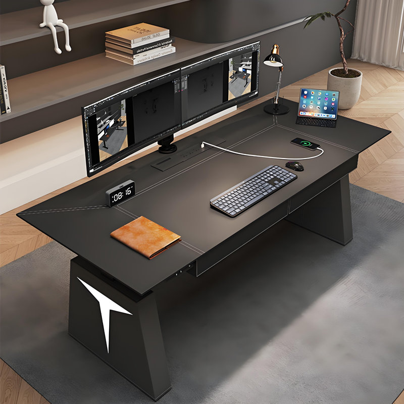 Bureau électrique à hauteur réglable 86,61 po, H 49,21 po x l 86,61 po x P 31,50 po