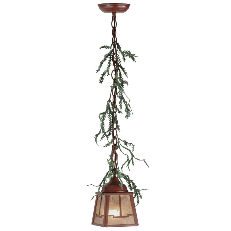 Rustic Lodge 1 - Light Rust Single Pendant