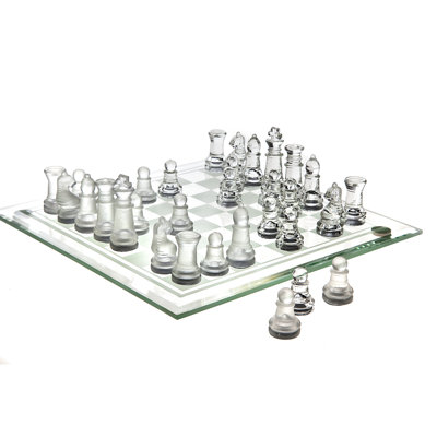 Studio Silversmiths Glass Chess