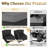 𝗡𝗼-𝗔𝘀𝘀𝗲𝗺𝗯𝗹𝘆 𝗖𝗵𝗮𝗶𝗿𝘀, 6-Person Patio Furniture Set Wicker Outdoor Sectional Seating Group Outside Conversation Sofa With 𝗪𝗮𝘁𝗲𝗿𝗽𝗿𝗼𝗼𝗳 𝗙𝘂𝗿𝗻𝗶𝘁𝘂𝗿𝗲 𝗖𝗼𝘃𝗲𝗿-27899551-27899544-26633451