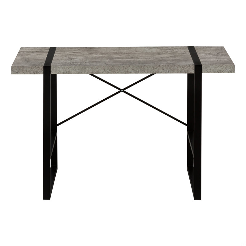 Bureau d'ordinateur, bureau personnel, ordinateur portable, Gris clair / noir