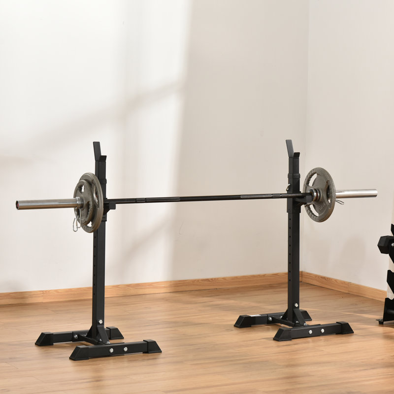 HOMCOM Adjustable Squat Rack for Home Gym Exercise Max Load 150kg 124-154cm