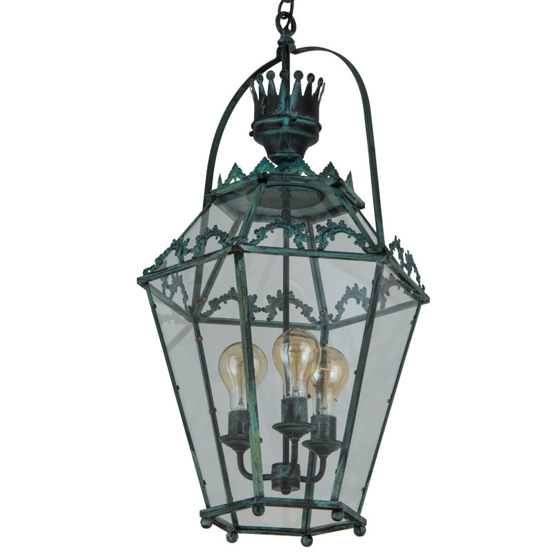 3 - Light Dimmable Lantern Geometric Chandelier