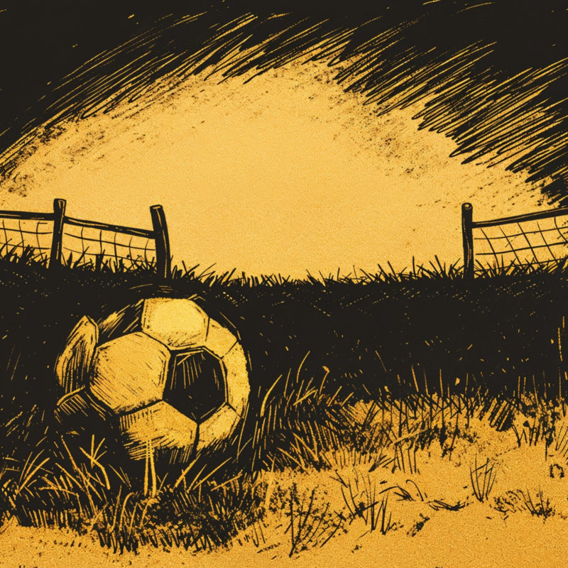 Coussins décoratifs soccer soccer, 16 x 16 pouces, Jaune foncé