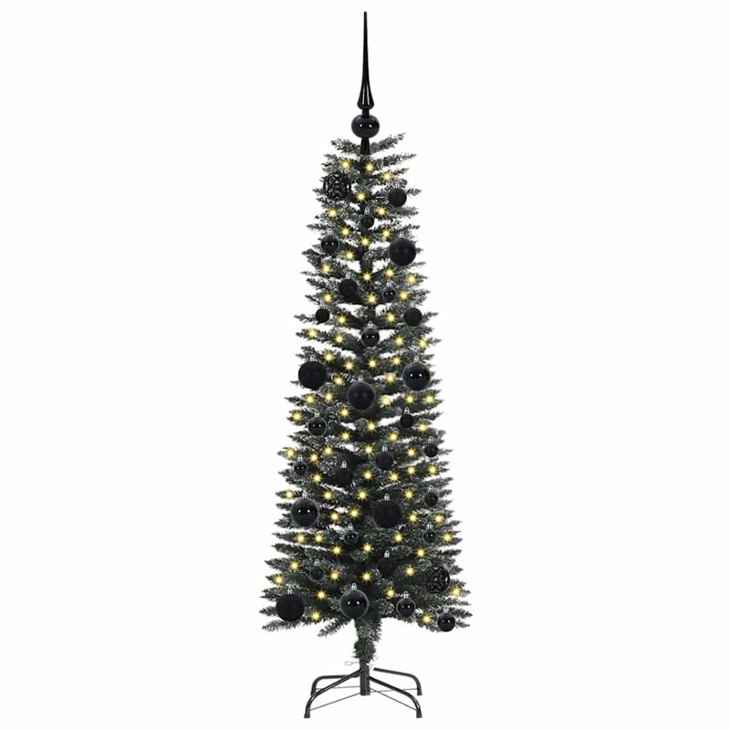 Artificial Christmas Tree with Stand, 3.94' H, Black