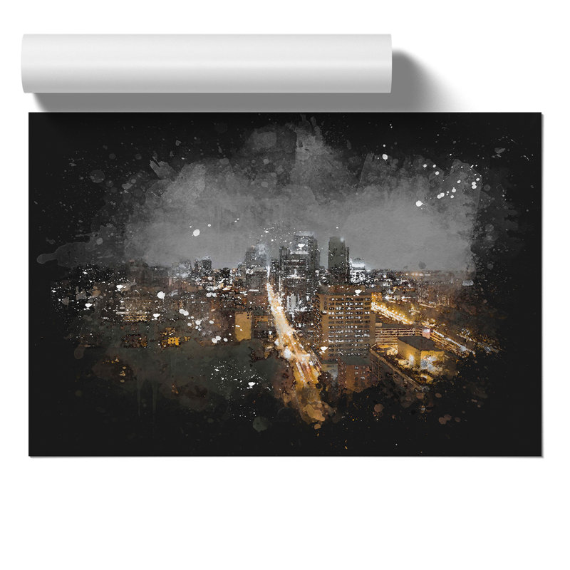 Montreal Skyline Vol.3 - Unframed Graphic Art, 21cm H x 30cm W x 0.1cm D