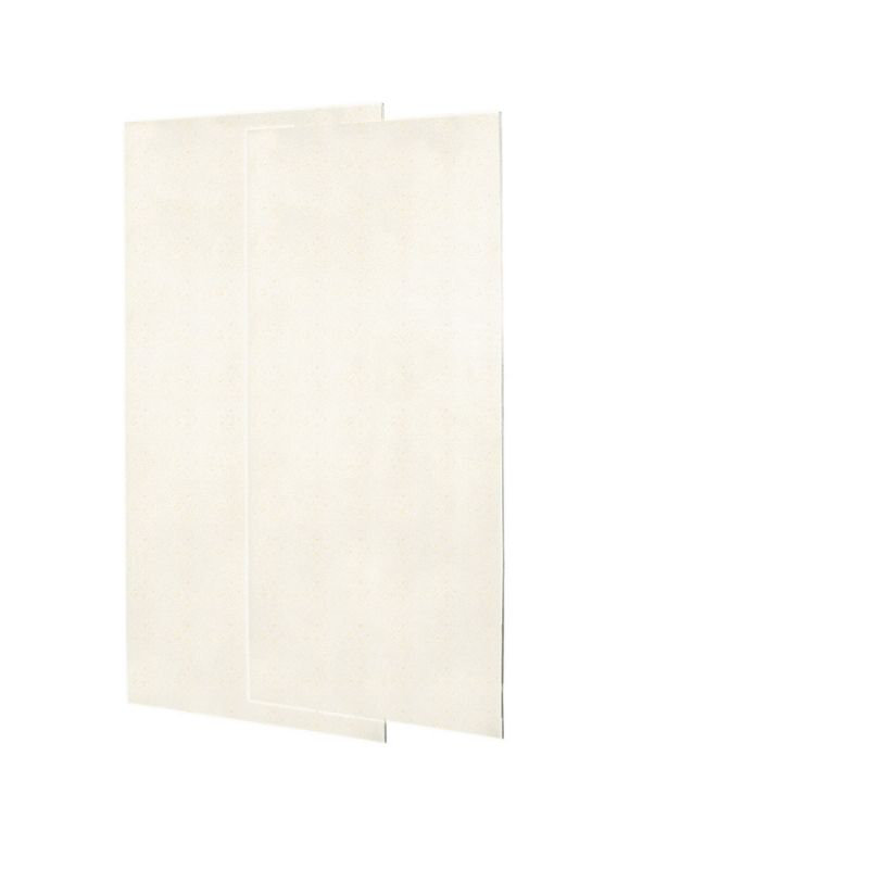 Solid Surface Two Panel Shower Wall, Baby's Breath, 72" H x 36" W x 0.25" D