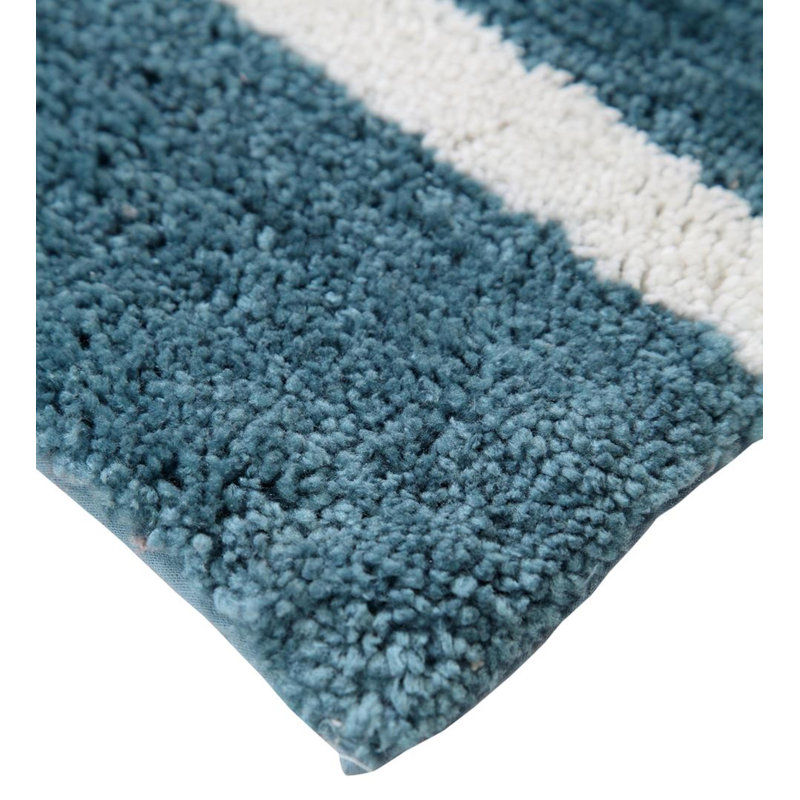 Ensemble de tapis et de tapis pour salle de bain en microfibre 2 pièces - doux, absorbant et antidérapant, Turquoise