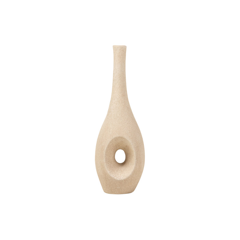 CERAMIC VASE, 50cm, Brown