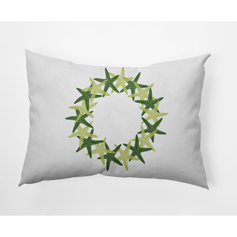 Coussin intérieur / extérieur Coastal Christmas, Vert