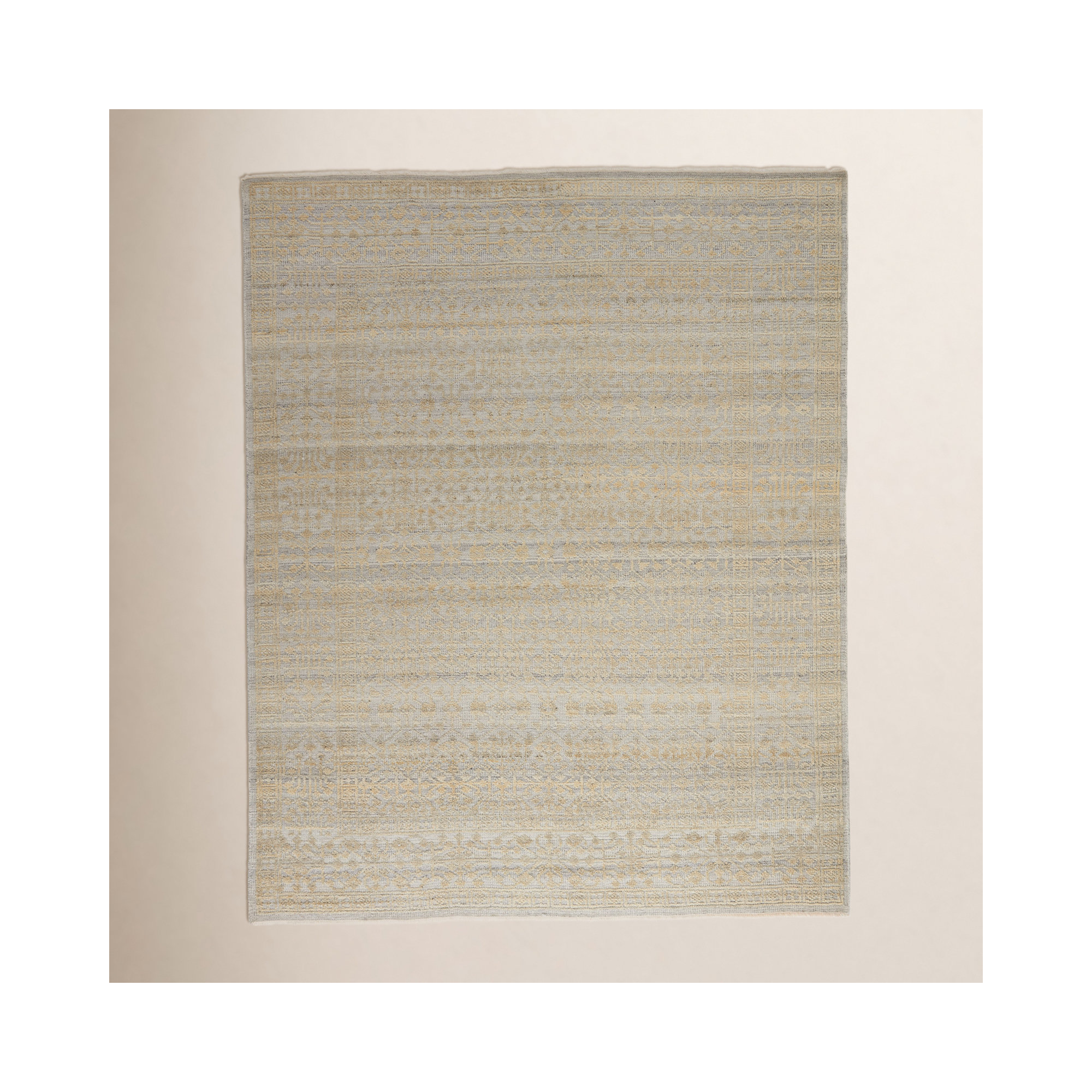 Mandi Handmade Beige/Brown Rug, Rectangle 5' x 8'