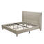 Très grande tête de lit tapissier très grand, tissu en lin beige-61596110-61596104