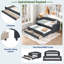 Upholstered Daybed With Trundle And 3 Drawers-612574780