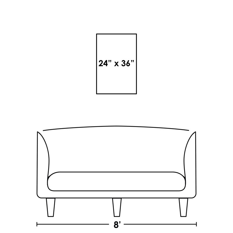 Fadeout Print by Blakely Bering, 36" H x 24" W x 1.5" D, Glass Coat