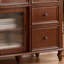 Buffet en noyer massif et bois manufacturé