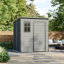 Sturdy & Stylish – All-Weather Double-Layer PP Tool Shed