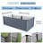 Large Rectangular Raised Garden Bed, Gray