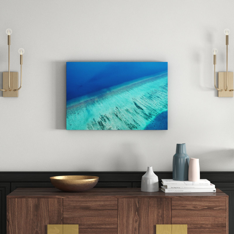 Water Layers - Wrapped Canvas Print, 51 cm H x 76 cm W x 3.81 cm D