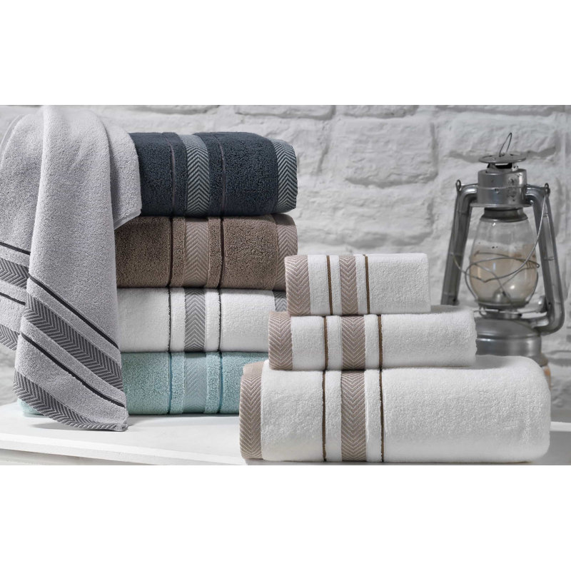 Ensemble de serviettes en coton Harleigh, Beige