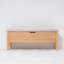 Banc Oslo en chêne blanc américain de 43 po – Tissu Riely