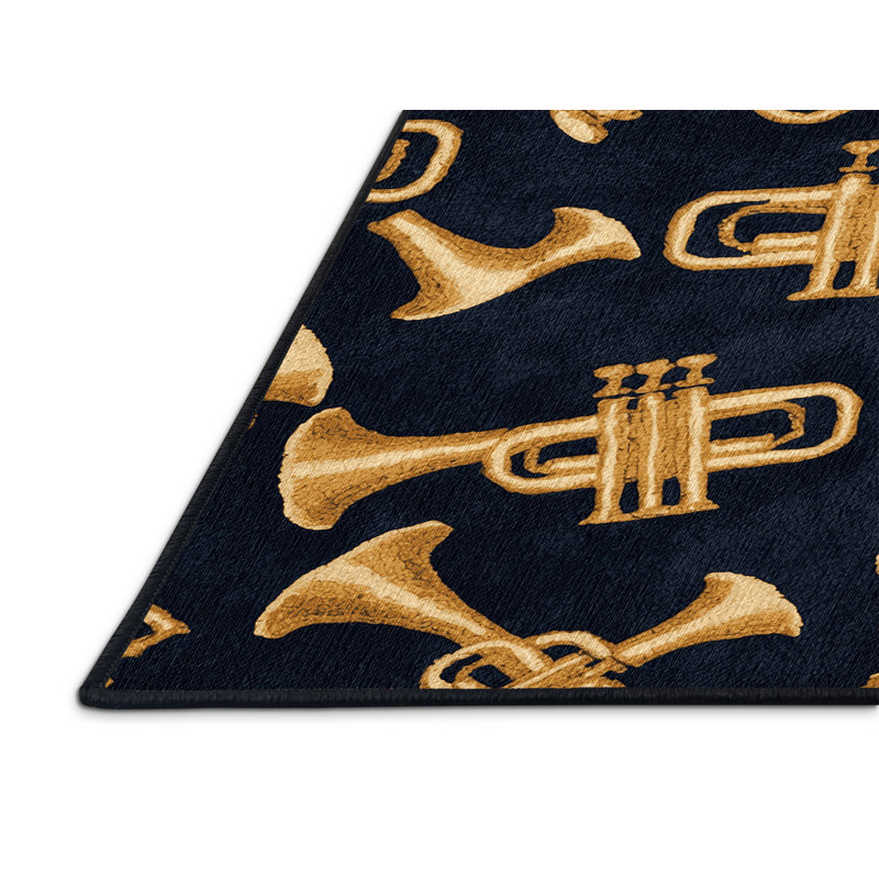  Tapis lavable trompette, Carré 6 pi