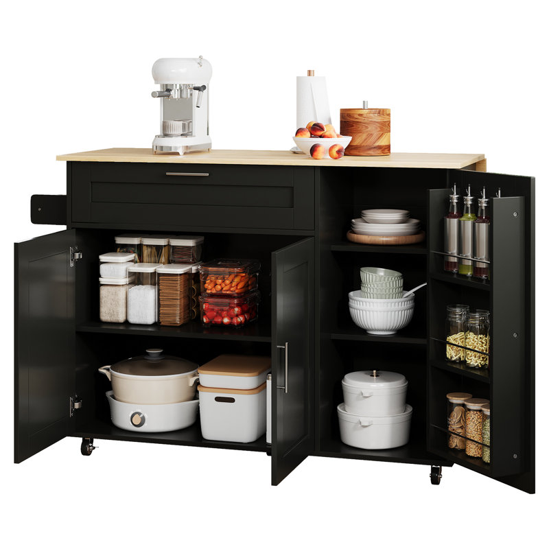 Buell Kitchen Cart, Black