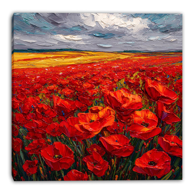Art mural sur toile Garden Blossoms, L 12 po x H 12 po x P 1 po