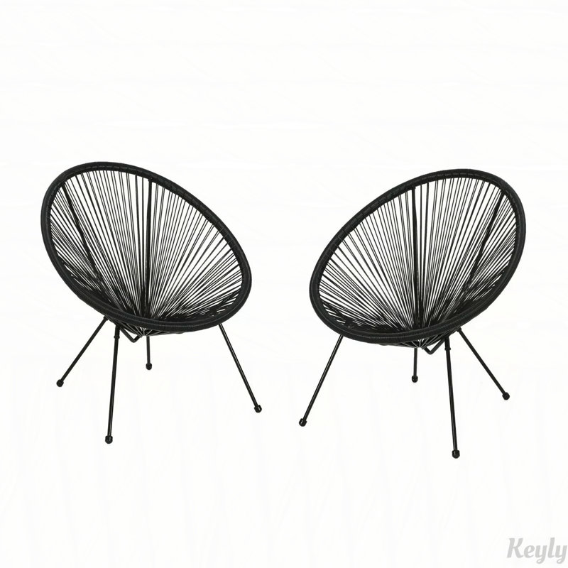 Chaise Anson (ensemble de 2), Noir