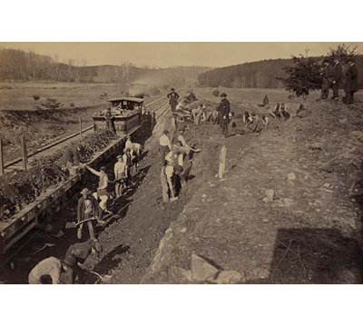 " Civil War Train Thruway Excavation "