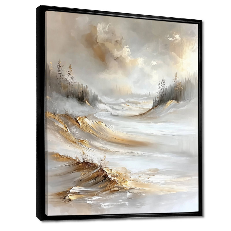 Emersyn - reproduction d'art sur toile côtière, Noir, Impression encadrée flottante, H 20 po x l 12 po