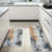 Orange & Gray Abstract, Kitchen Mats 2-Piece