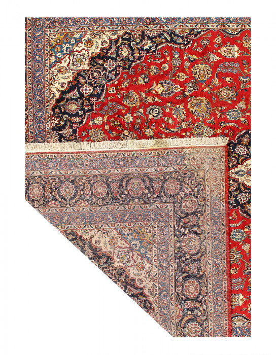 Persian Kashan Hand-Knotted Rug 12'1"x17'1"