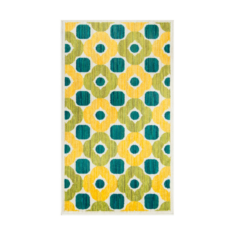 Geometric Indoor Rug, Rectangle 2'2" x 5'
