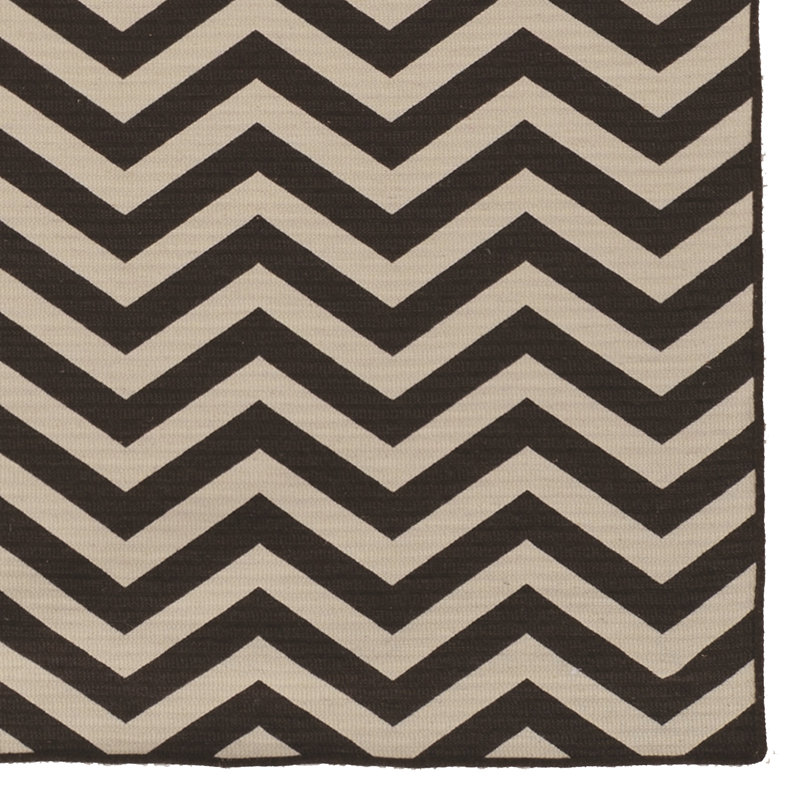 Tapis décoratif en laine Touffeté à la main en laine touffetée à la main de 5 pi x 8 pi Peake, Rectangle 5 pi x 8 pi