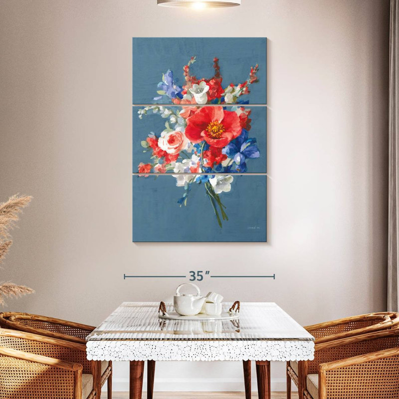 Bouquet Harnek de juillet, H 50 po x l 32 po