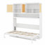 Lit escamotable avec dessus d'armoire de rangement, lumière intégrée et chargeur USB-626396104
