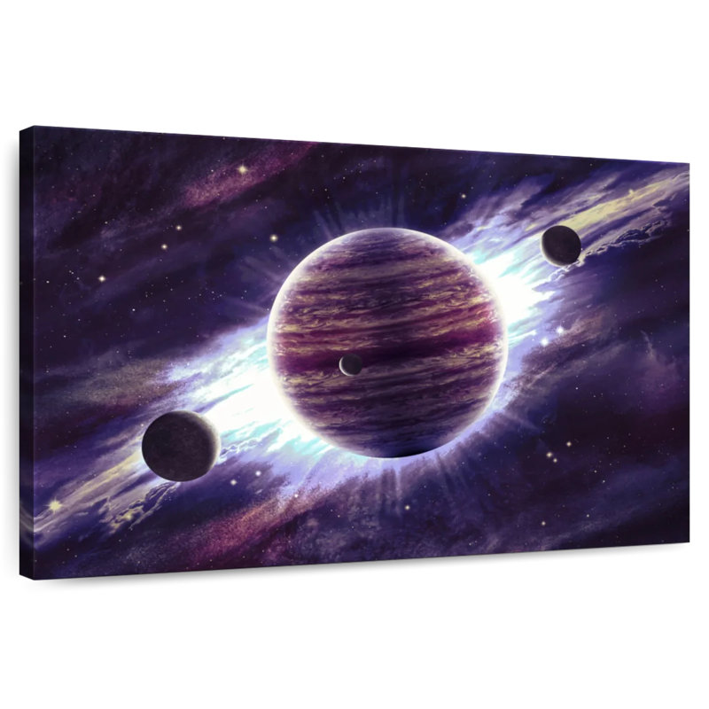 Incroyable planète Jupiter, H 16 po x l 24 po