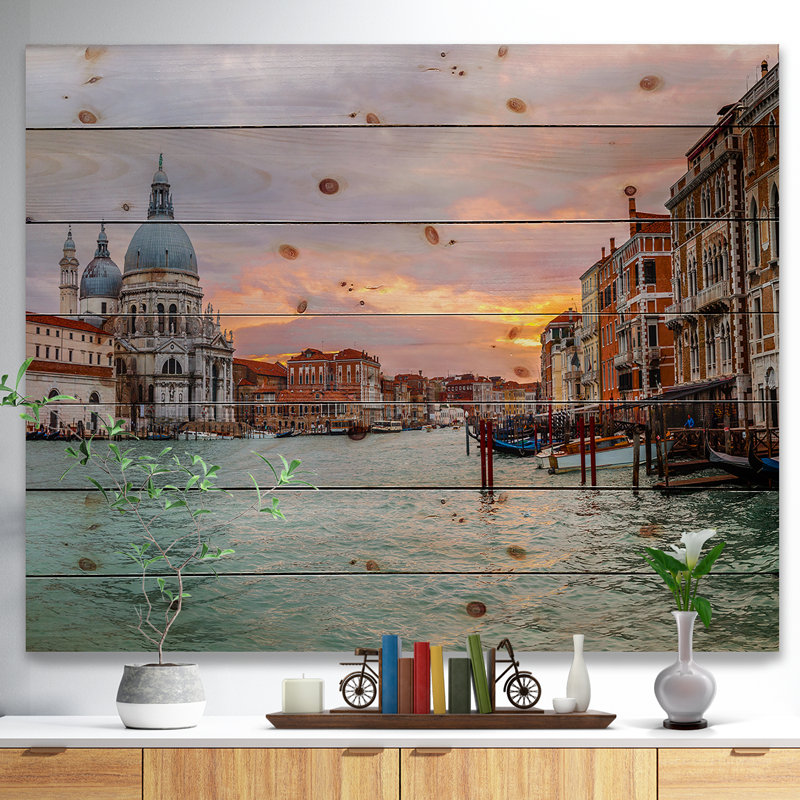" Santa Maria Della Salute ", 15" H x 20" W x 1" D, Wood