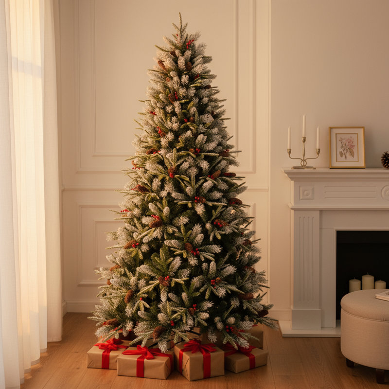 Sapin de Noël 7 pi avec des décorations