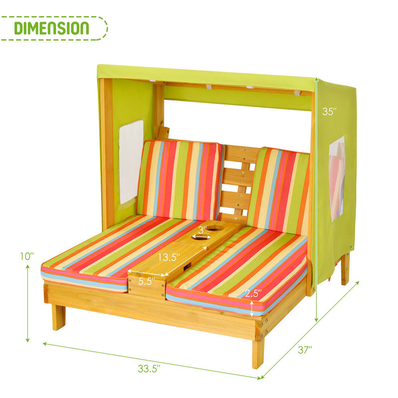Kids 10'' Wood Outdoor Table Or Chair Outdoor Table / Chair and Ottoman