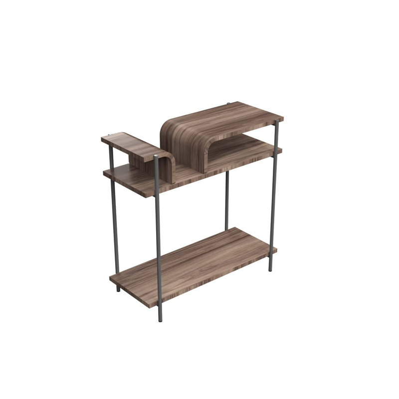 Cascade Console Table, 29.92" H x 29.92" W x 13.19" D, American Walnut